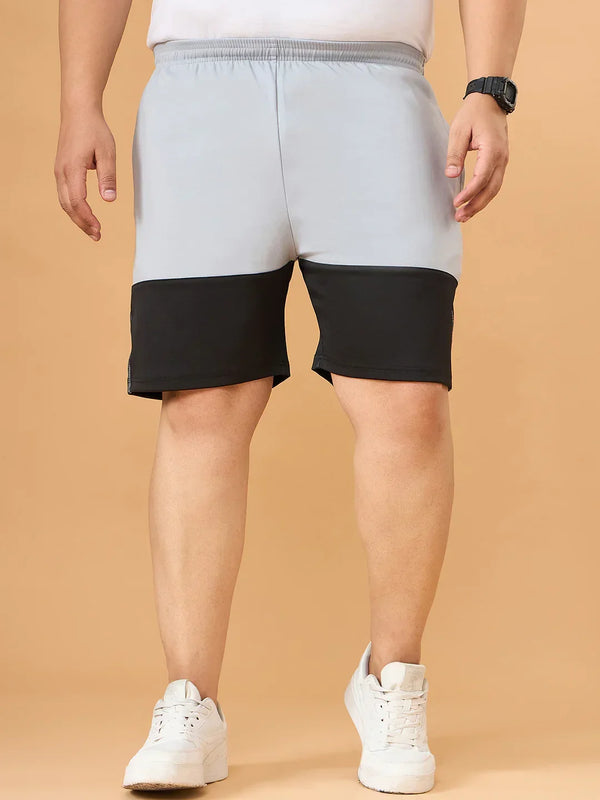 Men Plus Size Noiric Colorblock Shorts
