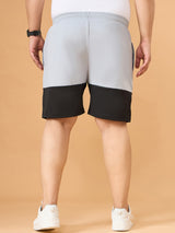 Men Plus Size Noiric Colorblock Shorts