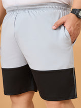 Men Plus Size Noiric Colorblock Shorts
