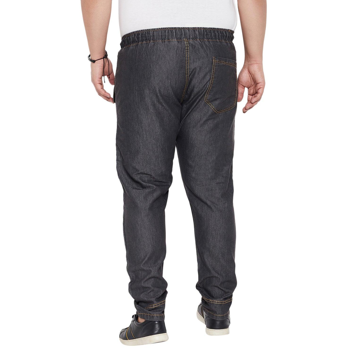 Men Plus Size Numan Solid Trouser - bigbanana