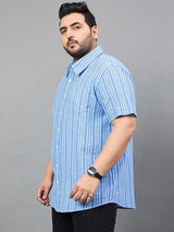 Men Plus Size Odin Striped Shirt