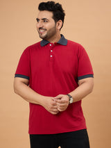 Men Plus Size Orilo Solid Polo Tshirt - bigbanana