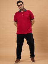Men Plus Size Orilo Solid Polo Tshirt - bigbanana