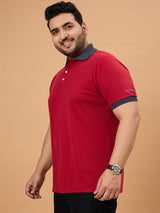Men Plus Size Orilo Solid Polo Tshirt - bigbanana