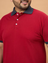 Men Plus Size Orilo Solid Polo Tshirt - bigbanana