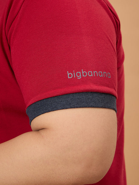 Men Plus Size Orilo Solid Polo Tshirt - bigbanana