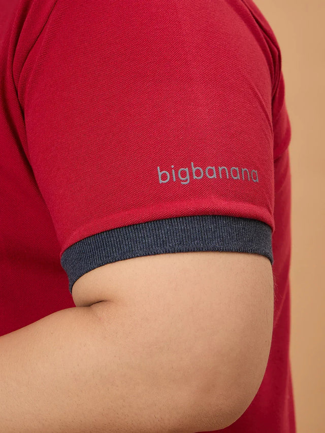 Men Plus Size Orilo Solid Polo Tshirt - bigbanana