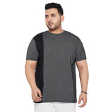 Men Plus Size Osip Textured Round Neck Tshirt - bigbanana