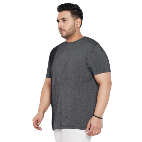 Men Plus Size Osip Textured Round Neck Tshirt - bigbanana