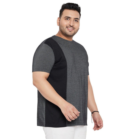 Men Plus Size Osip Textured Round Neck Tshirt - bigbanana