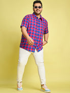 Men Plus Size Oslo Check Shirt - bigbanana