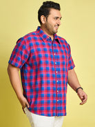 Men Plus Size Oslo Check Shirt - bigbanana