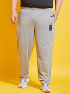 Men Plus Size Oxford-G-10 Solid Trackpant - bigbanana