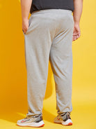 Men Plus Size Oxford-G-10 Solid Trackpant - bigbanana