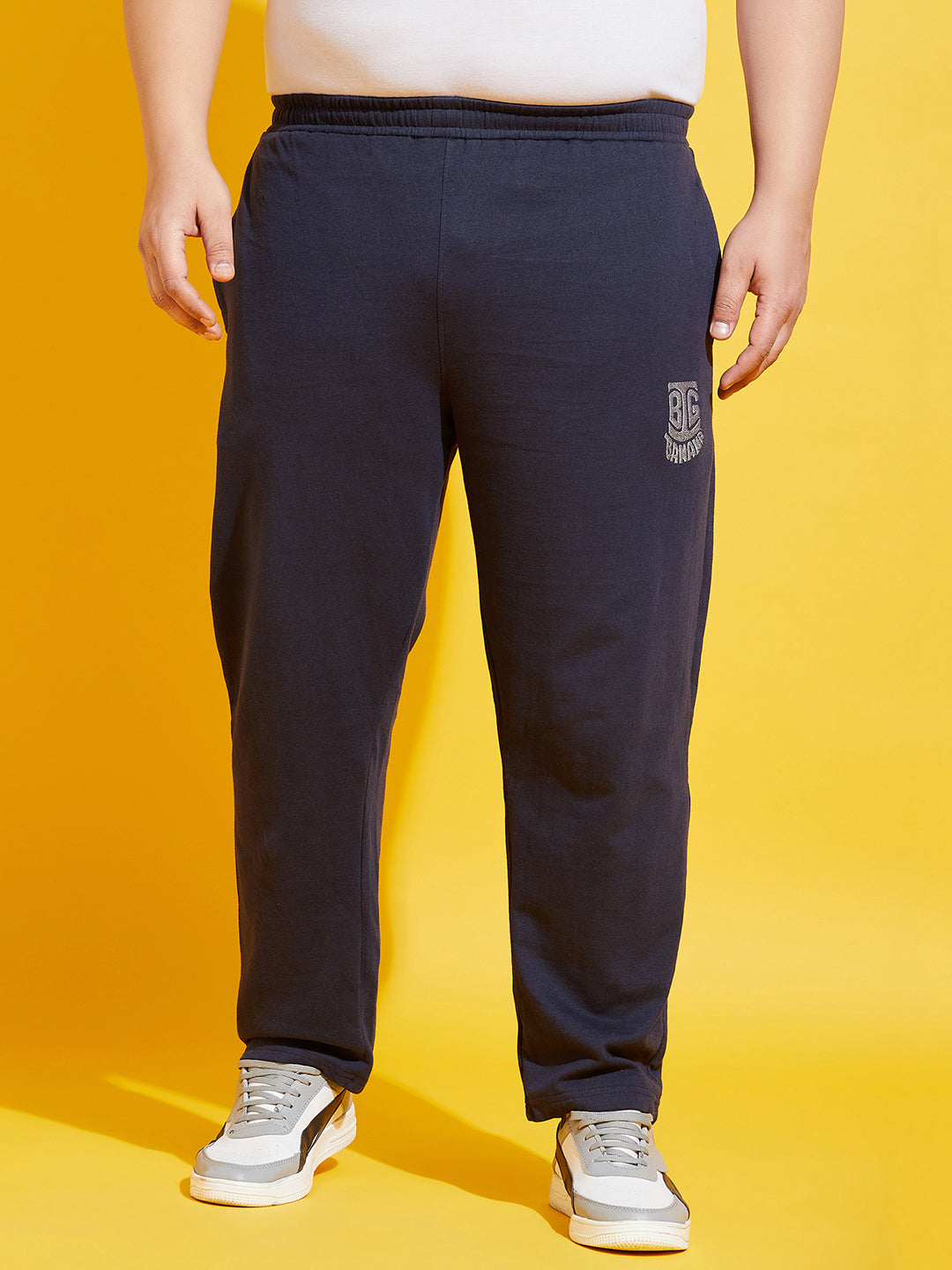 Men Plus Size Oxn-NB Solid Trackpant - bigbanana