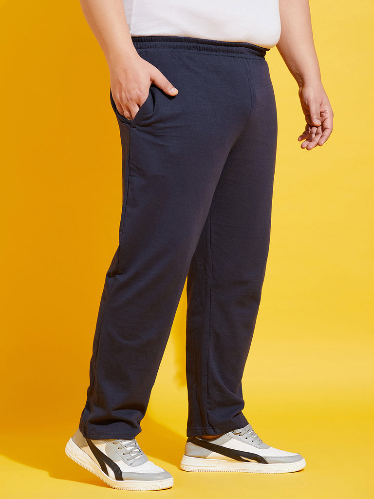 Men Plus Size Oxn-NB Solid Trackpant - bigbanana