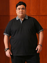 Men Plus Size Pacer Solid Polo Tshirt