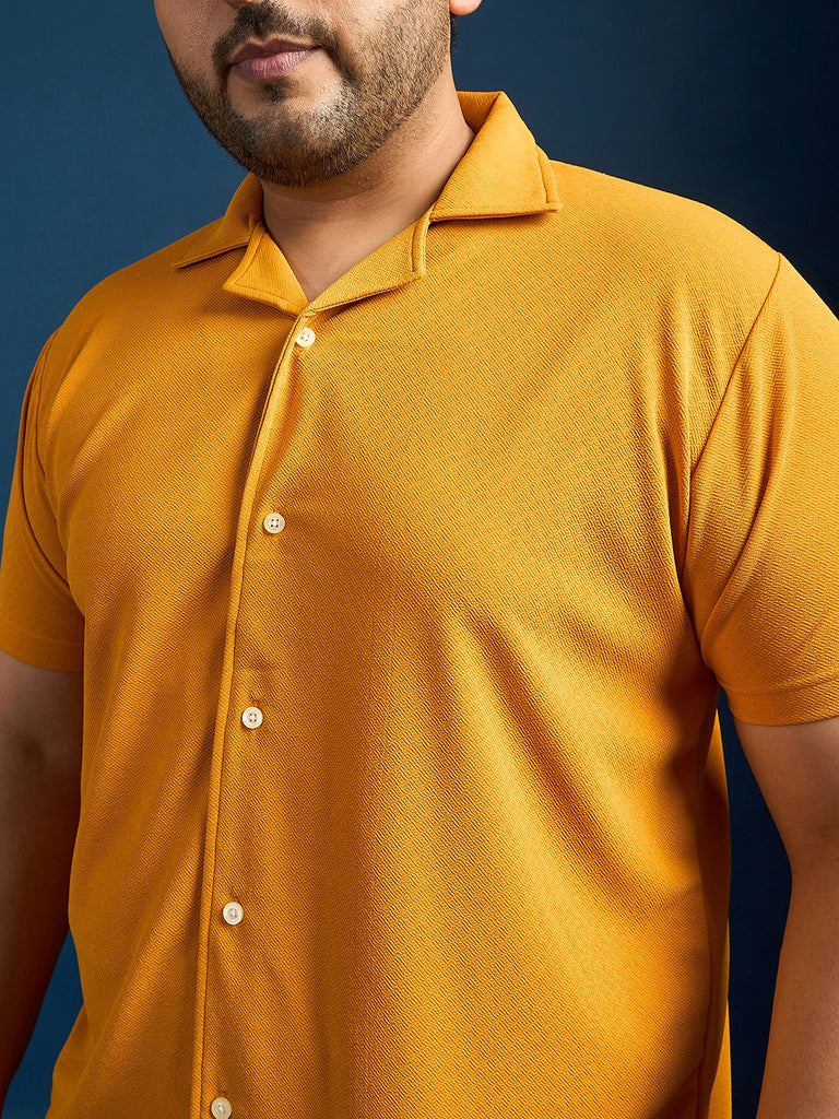 Men Plus Size Pacmo Solid Shirt - bigbanana