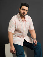 Men Plus Size Palmdale Striped Shirt - bigbanana