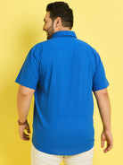 Men Plus Size Panny-Royal Solid Shirt - bigbanana