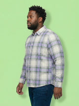 Men Plus Size Parch Multicolor Checkered Casual Shirt