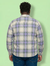 Men Plus Size Parch Multicolor Checkered Casual Shirt