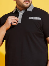 Men Plus Size Pascal-10 Solid Polo Tshirt - bigbanana