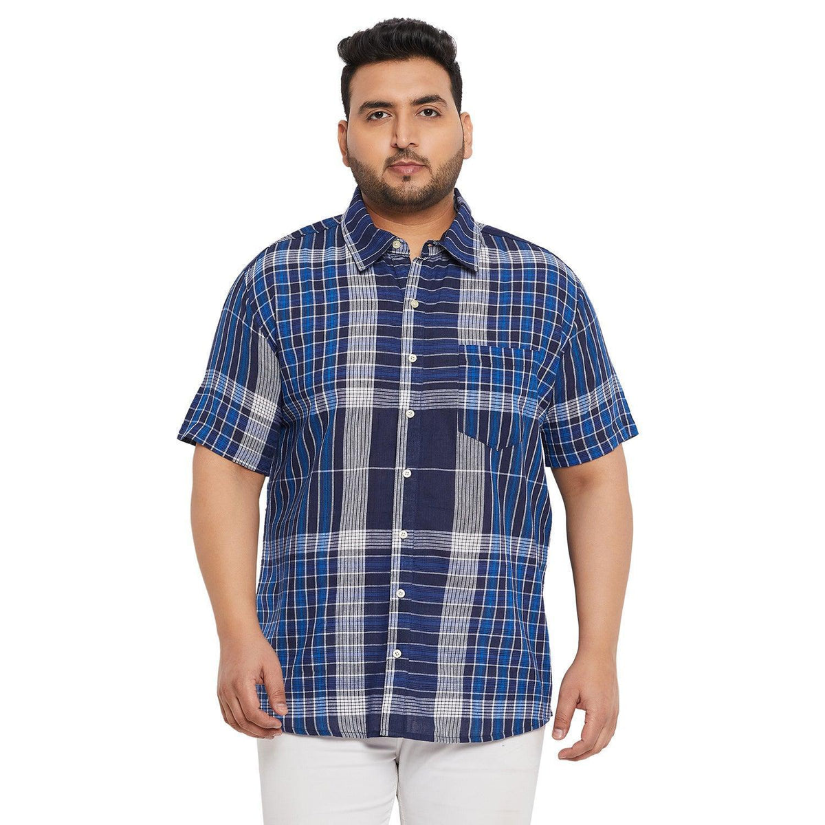 Men Plus Size Patrick Check Shirt – bigbanana
