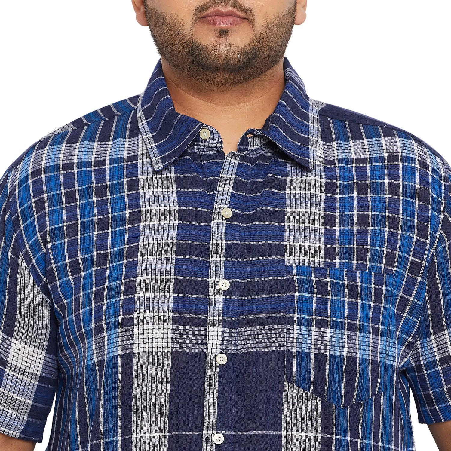 Men Plus Size Patrick Check Shirt - bigbanana