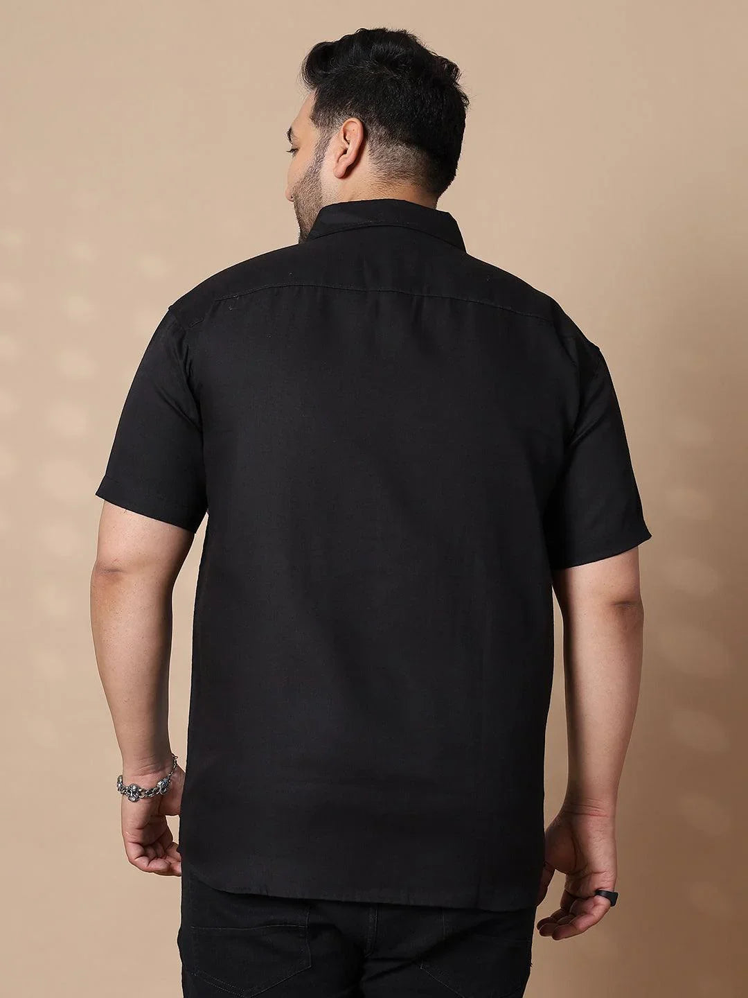 Men Plus Size Pattaya-Sky Colorblock Shirt - bigbanana