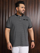 Men Plus Size Paulo Jacquard Polo Tshirt - bigbanana