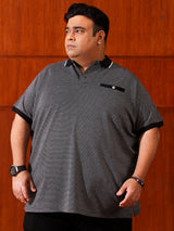 Men Plus Size Paulo Jacquard Polo Tshirt