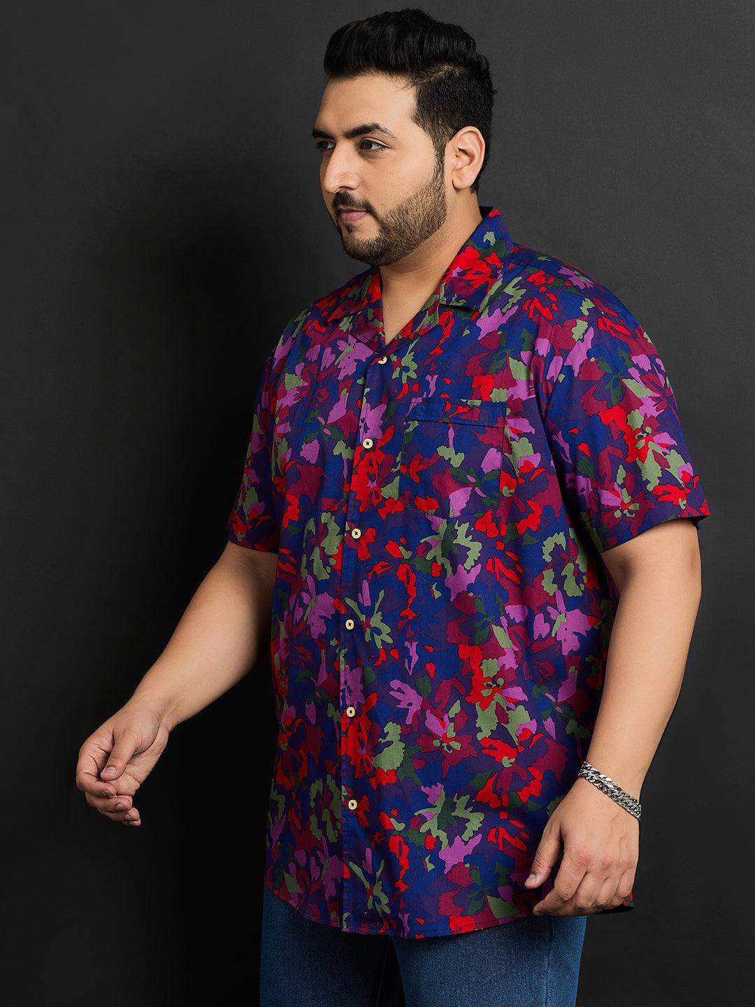 Men Plus Size Pavia Printed Shirt - bigbanana