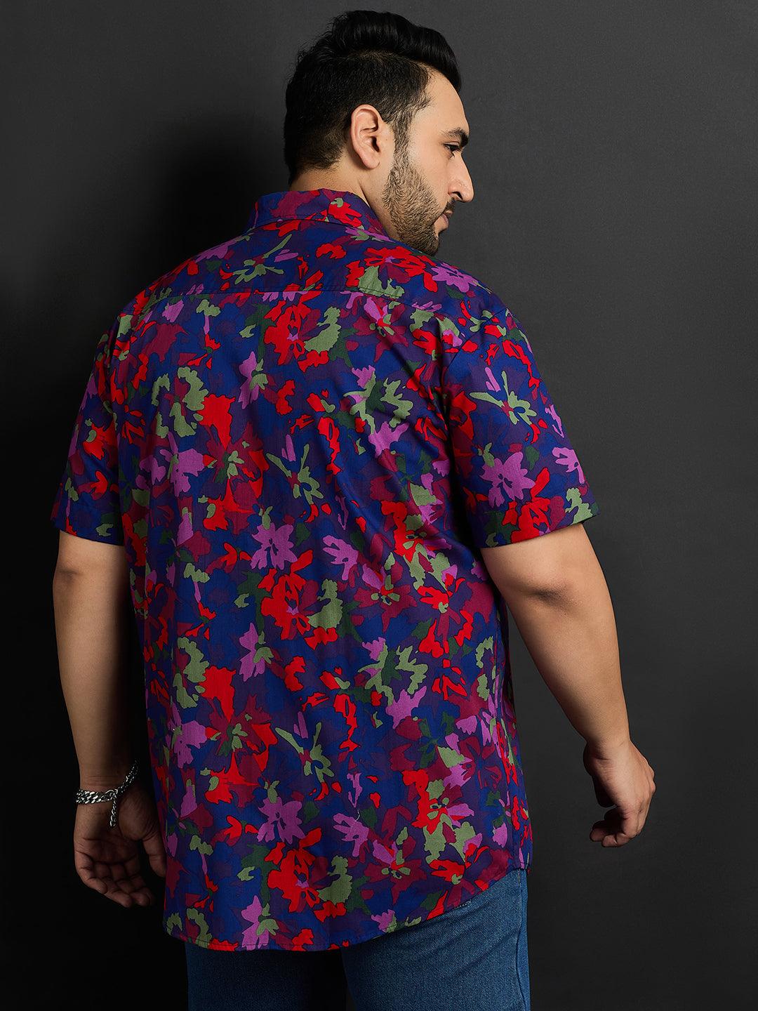 Men Plus Size Pavia Printed Shirt - bigbanana