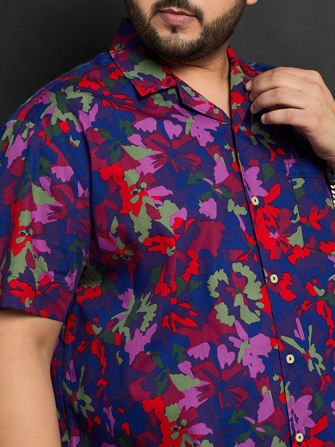 Men Plus Size Pavia Printed Shirt - bigbanana