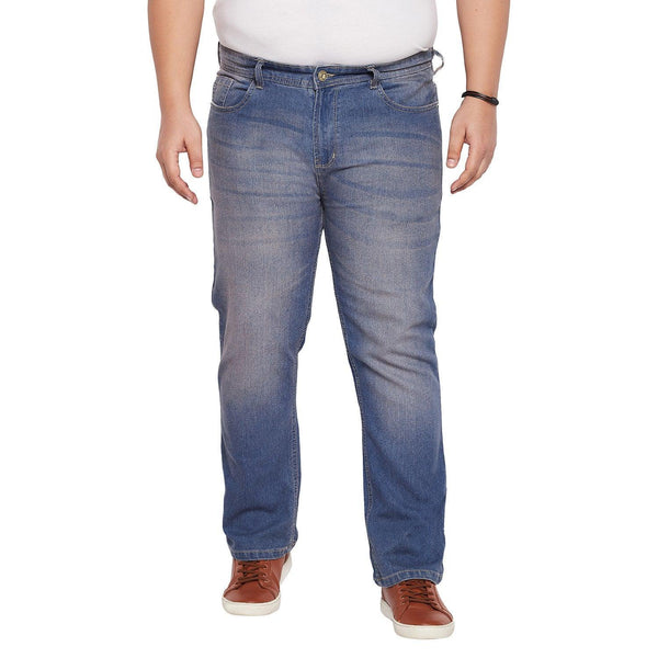 Men Plus Size Pedro Washed Jeans