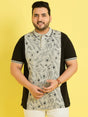 Men Plus Size Picos Colorblock Polo Tshirt - bigbanana