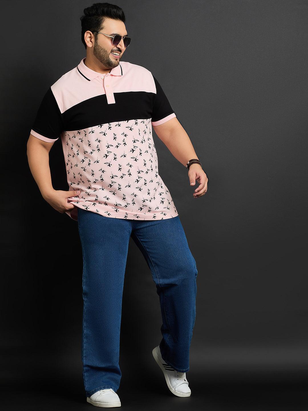 Men Plus Size Pombas Printed Polo Tshirt - bigbanana