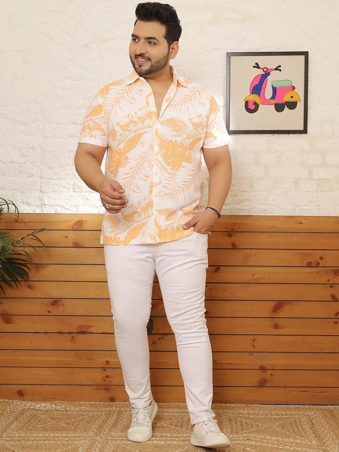 Men Plus Size Praveo Multicolor Printed Shirt