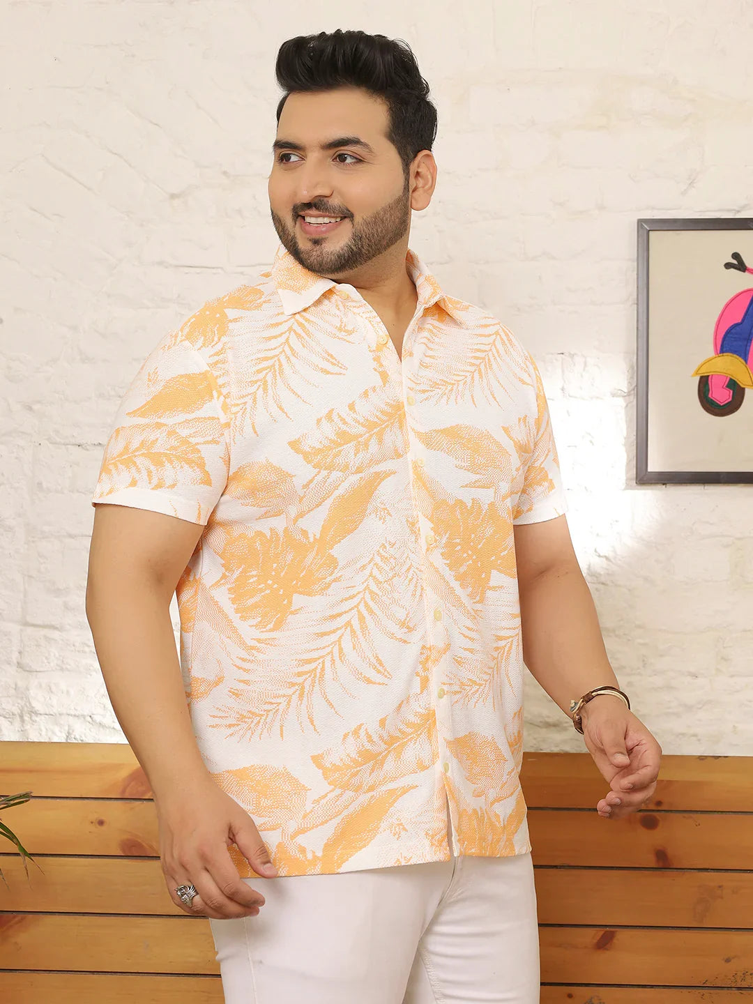 Men Plus Size Praveo Multicolor Printed Shirt