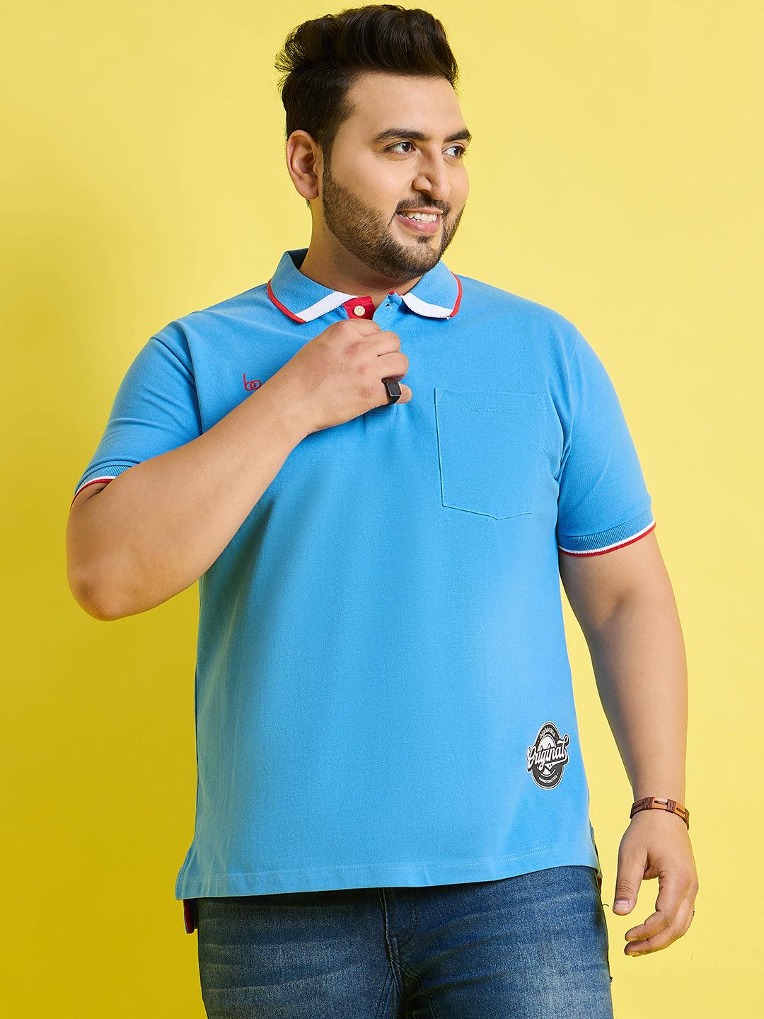 Men Plus Size Quala Solid Polo Tshirt - bigbanana