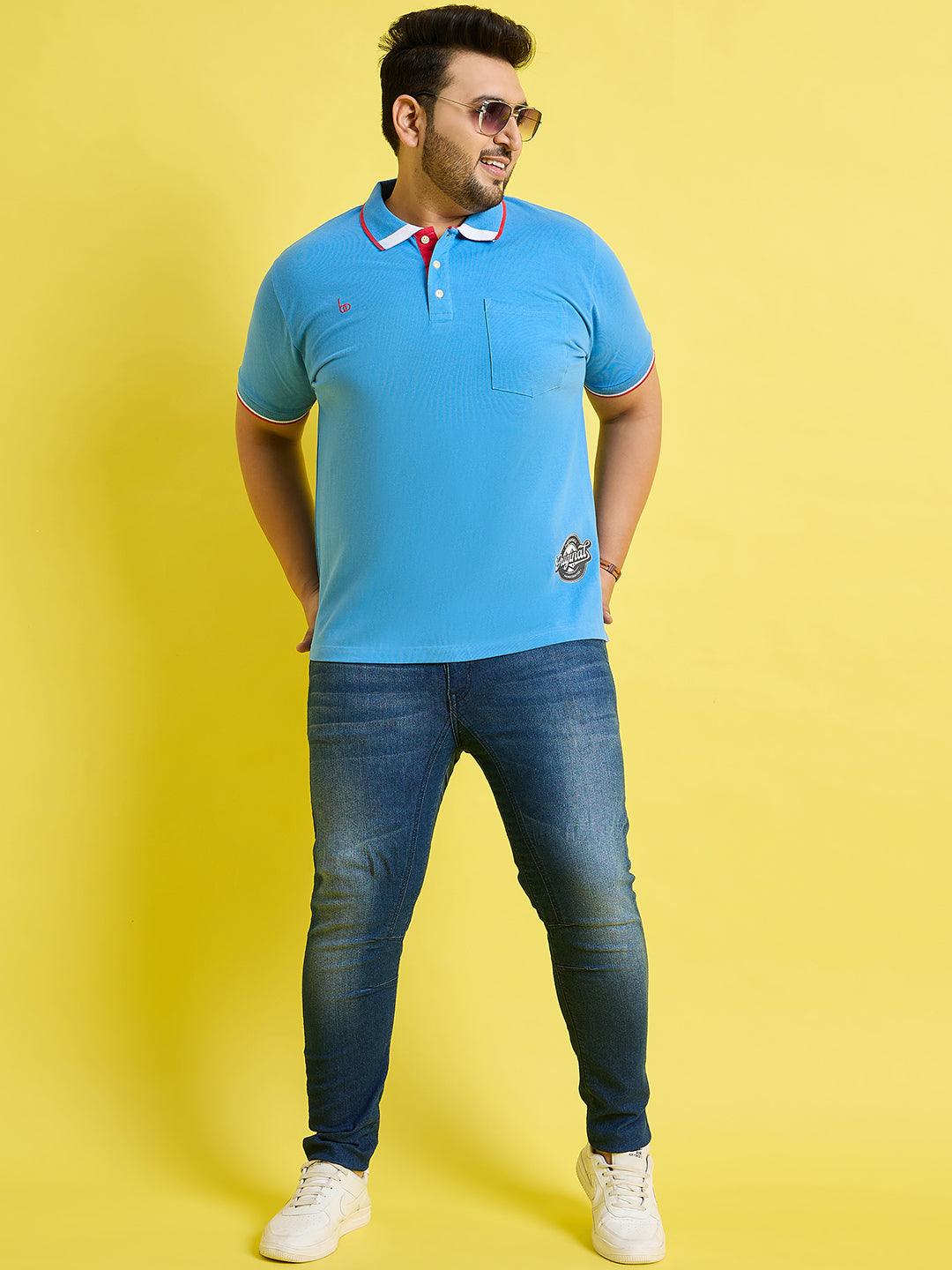 Men Plus Size Quala Solid Polo Tshirt - bigbanana