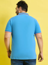 Men Plus Size Quala Solid Polo Tshirt - bigbanana