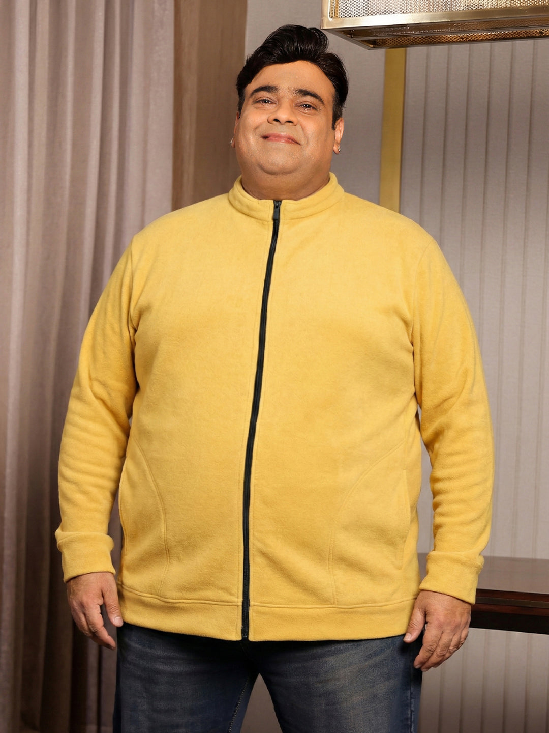 Men Plus Size Racket Printed Jacket
