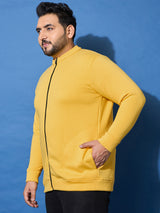 Men Plus Size Racket Printed Jacket