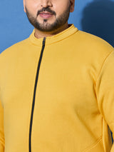 Men Plus Size Racket Printed Jacket