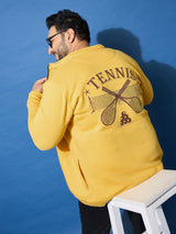 Men Plus Size Racket Printed Jacket