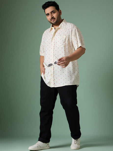 Men Plus Size Rava Printed Shirt - bigbanana