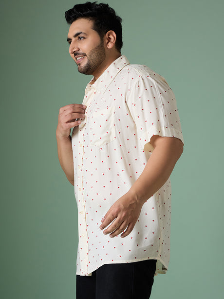 Men Plus Size Rava Printed Shirt - bigbanana