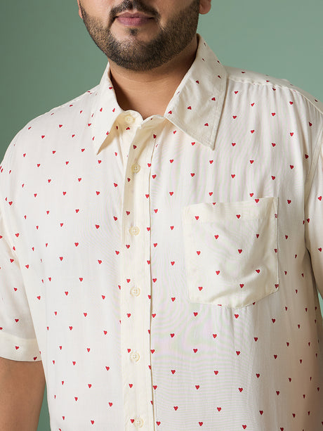 Men Plus Size Rava Printed Shirt - bigbanana
